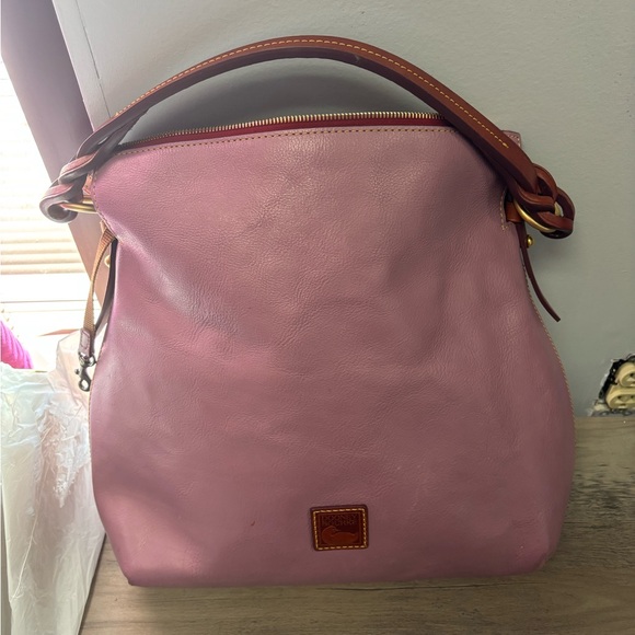 Dooney & Bourke Handbags - Dooney & Bourke Darker Pink color and Brown Shoulder Bag
